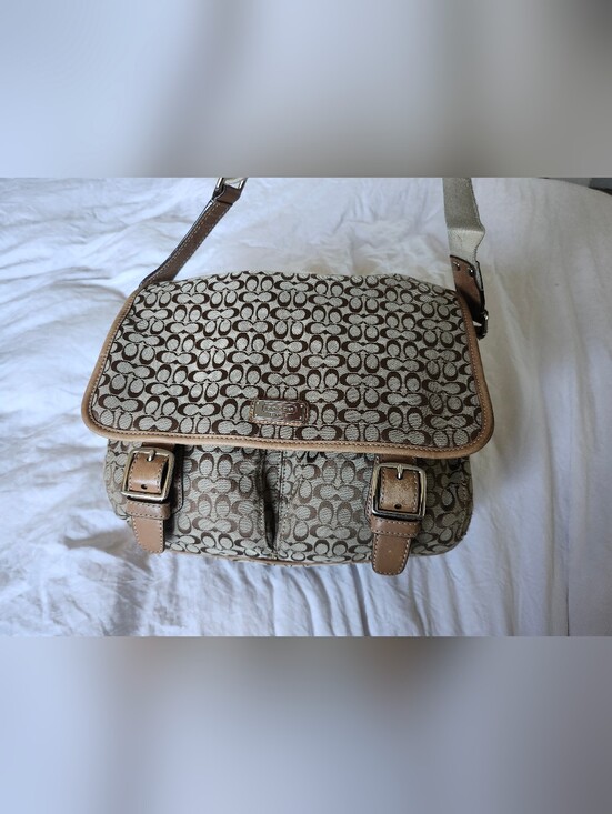 Coach | Bags | Y2k Coach Monogram Canvas Crossbody Messenger Bag